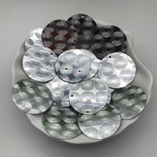 厂家批发30MM新款3D珠片亮片 PVCPET片 婚庆装饰 礼服婚纱珠料