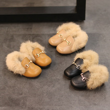 嬰兒鞋學步鞋2022冬韓版新款0-1-2-3歲女寶寶棉鞋加絨保暖毛毛鞋