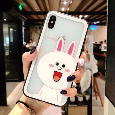 New iphonex tempered glass vỏ điện thoại di động painted hollow điện thoại bảo vệ bìa sáng tạo của Apple 8 tùy chỉnh 5.23