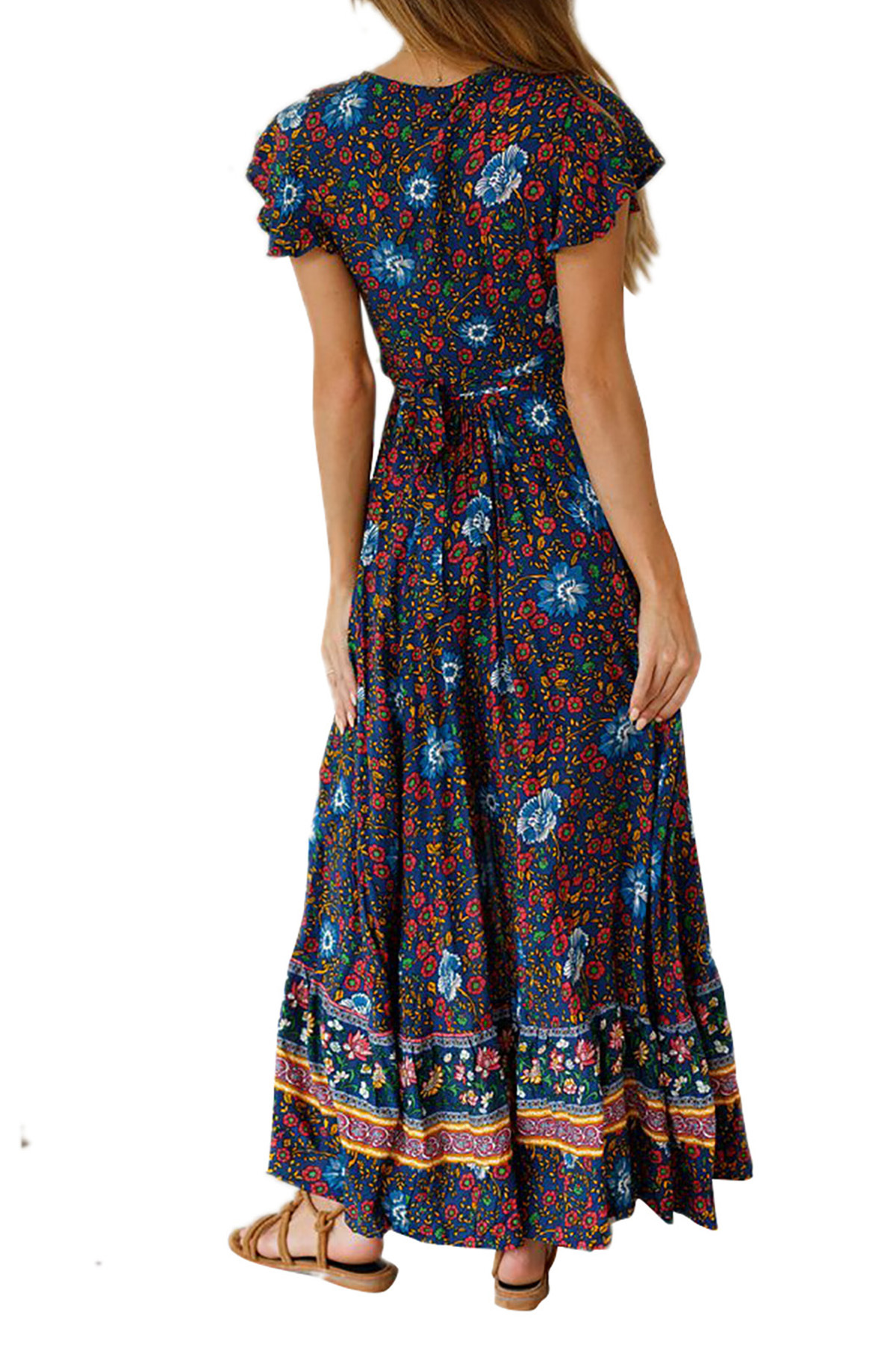 Böhmisches Damen Maxi Strandkleid Für Den Sommer_voghion.com