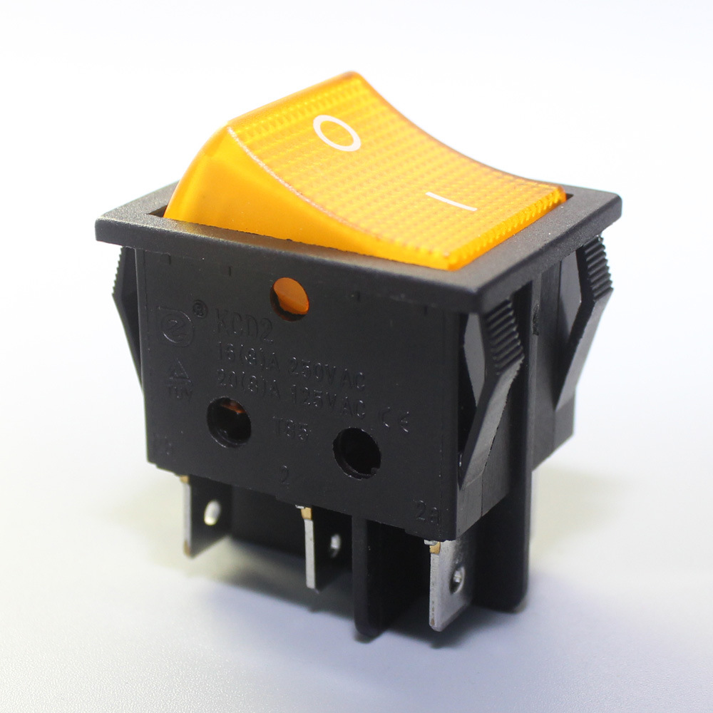 KCD2-202-2戴尔大船型开关6脚2档大电流