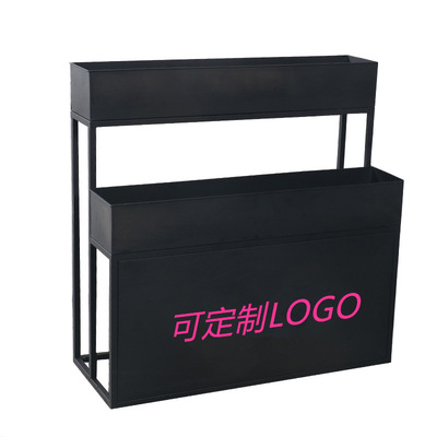 户外LOGO定制花箱花槽咖啡厅奶茶店商业街城市广场铁艺花架组合