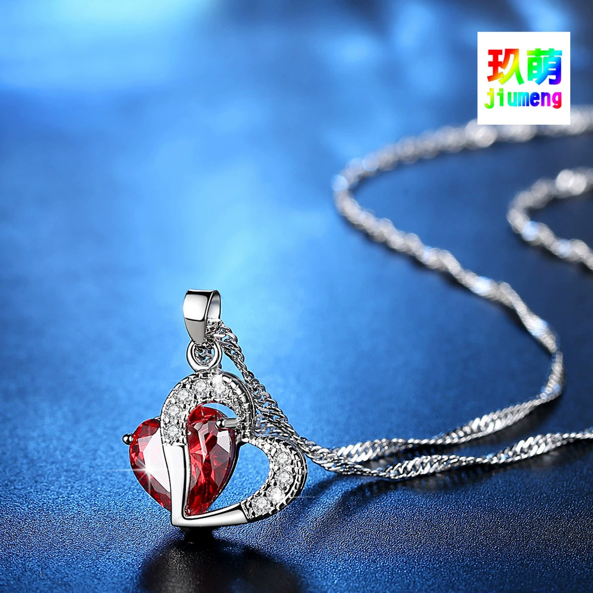 Цирконий сердце формы, украшения, ожерелье, цепочка, набор