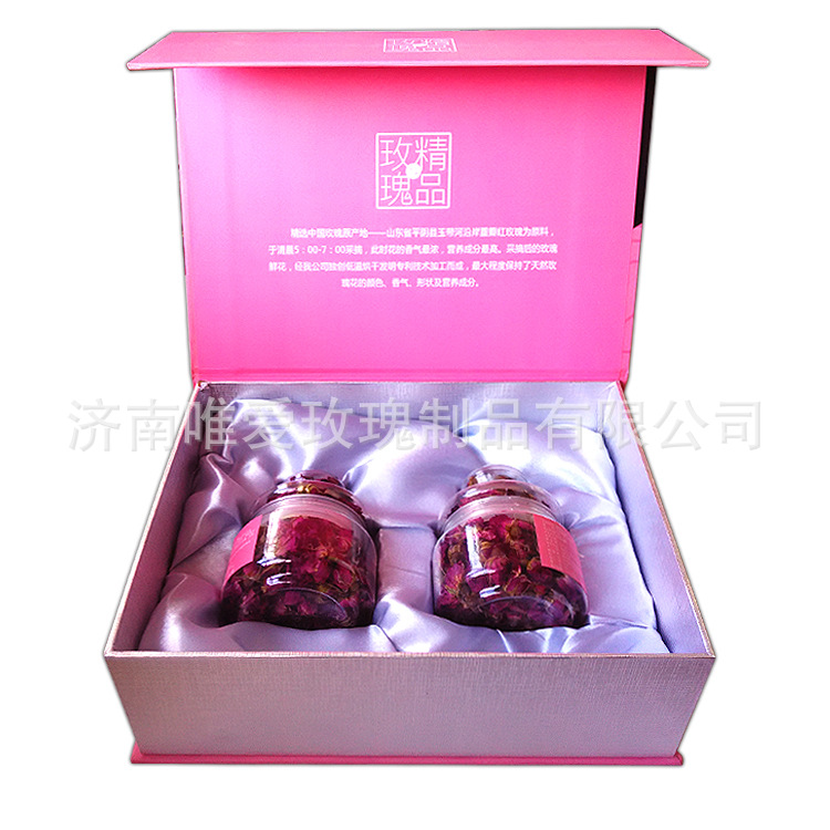 玫瑰花代用茶2瓶装现货销售平阴重瓣红玫瑰花低温无硫量大优惠