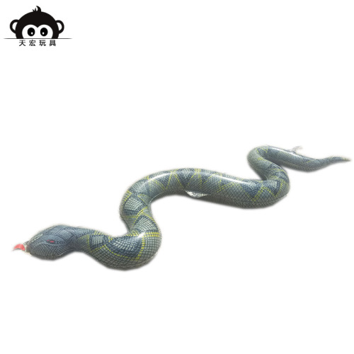 Inflatable python wholesale, simulated animal toys, Halloween trick props, inflatable python, golden python