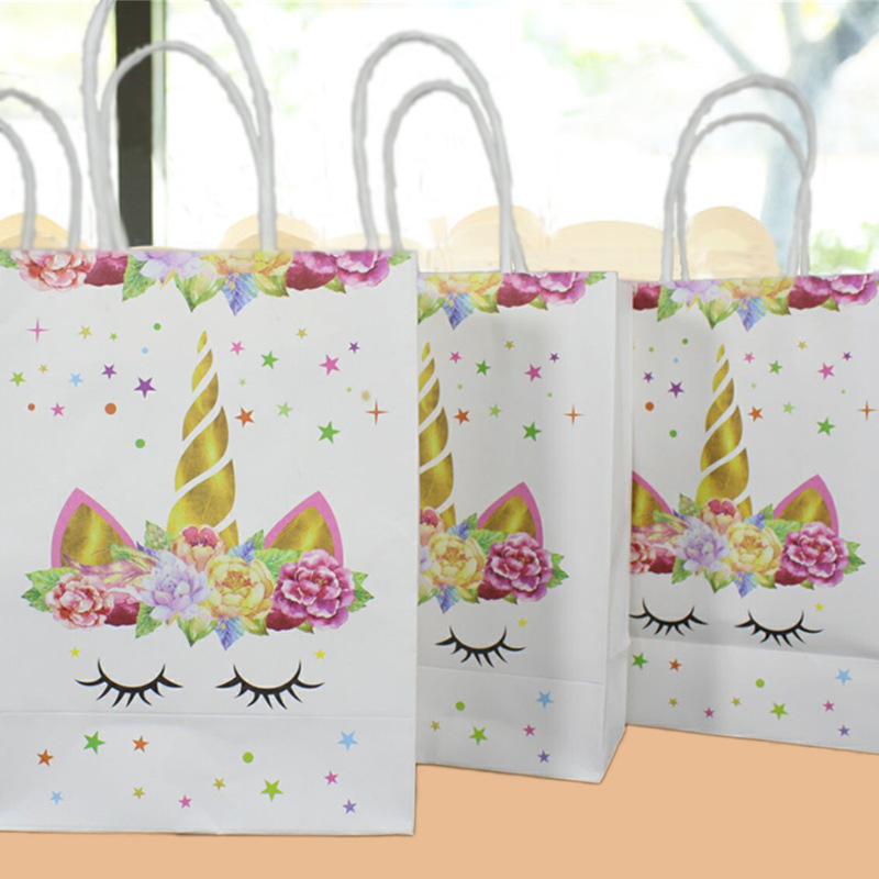 Birthday Unicorn Paper Birthday Gift Bags 1 Piece display picture 2