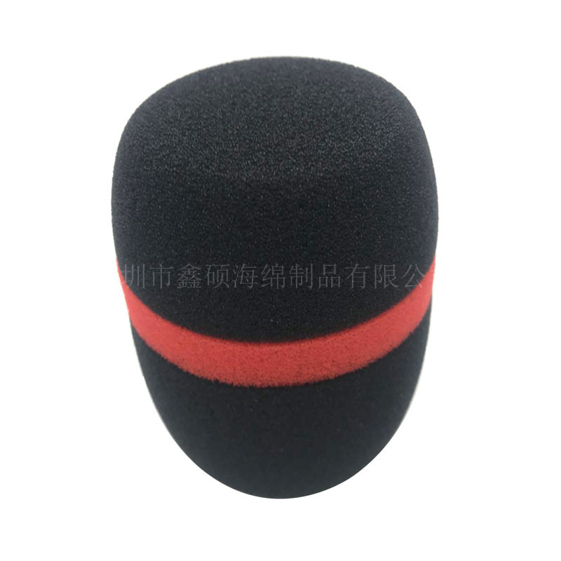 厂家35mm双拼挖空海绵套大耳机麦克风航空耳罩棉定做
