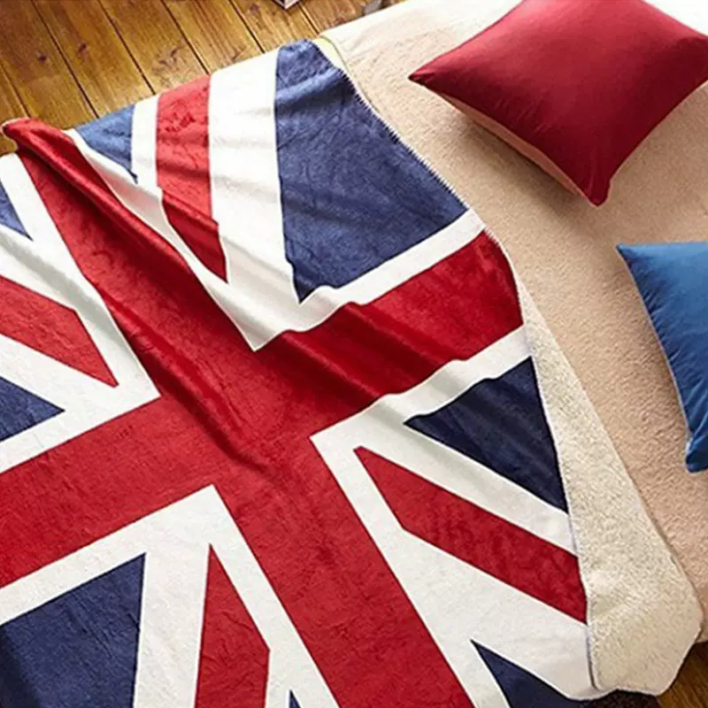 厂家直销超柔羊羔绒印花毛毯多功能毯冬季加厚活性印染盖毯野餐毯