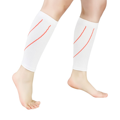 男女运动压力护腿针织弹性护腿袜小腿套健身压缩跑步腿袜定制批发|ms