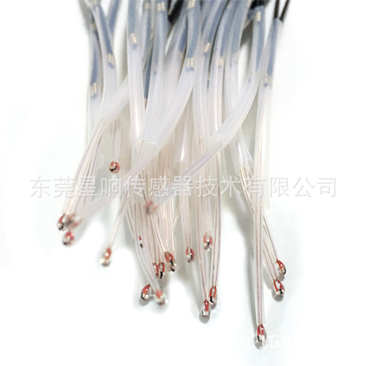 单端玻璃管封装热敏电阻104F3950 MF5D型负温度系数NTC热敏电阻