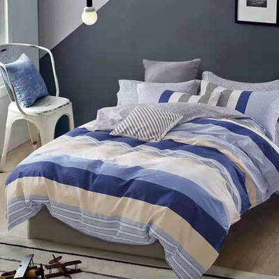 特价四季批发 纯棉斜纹四件套小清新风全棉床上用品4件套一件代发