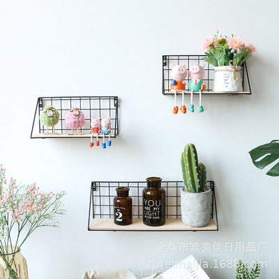 Simplicity wall Shelf A partition Home Furnishing ins grid Wall Storage shop Display rack metope ornament