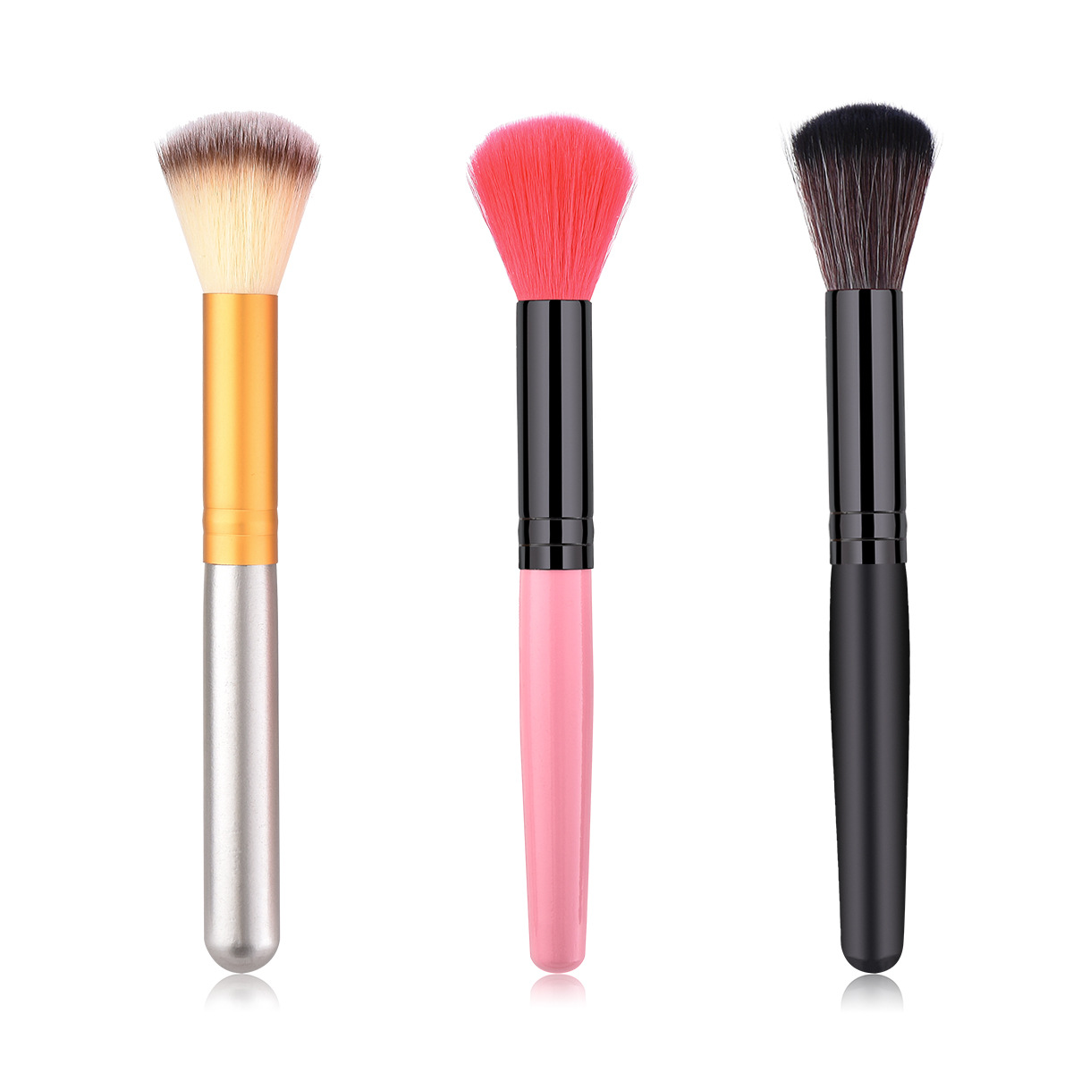 Single pcs makeup brush makeup tools powder brush wood handle factory wholesale