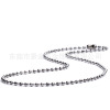 Wholesale titanium steel with 304 stainless steel round beads chain wave bead chain wave Zai chain versatile chain