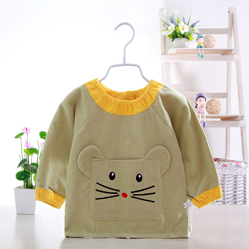 Super value Special Offer children Burqa waterproof pure cotton Corduroy Infants draw Dressing men and women baby Having dinner