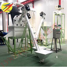 鸡鸭颗粒饲料加工机械 颗粒机组 家禽饲料粉碎搅拌制粒一体机价格