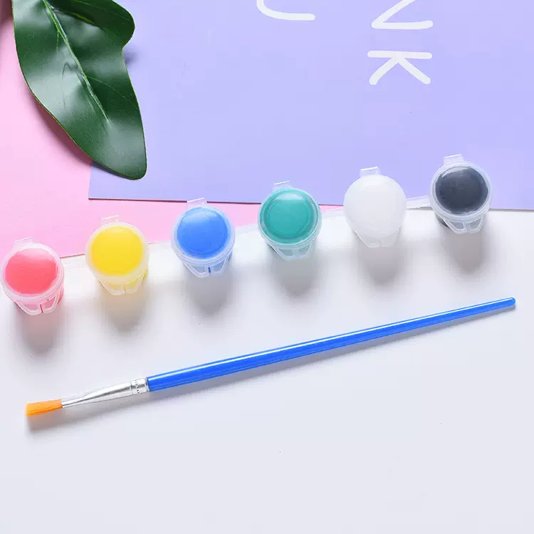 供应儿童丙烯颜料DIY涂鸦彩绘颜料陶瓷石膏风筝绘画填色美术颜料