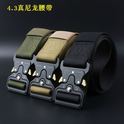 4.3cm nylon new pattern Cobra outdoors man tactics belt Customized for customers LOGO