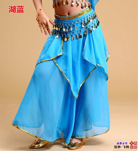 New children's Indian dance costumes, children's four-piece gold skirt, children's belly dance dance practice skirt clothing