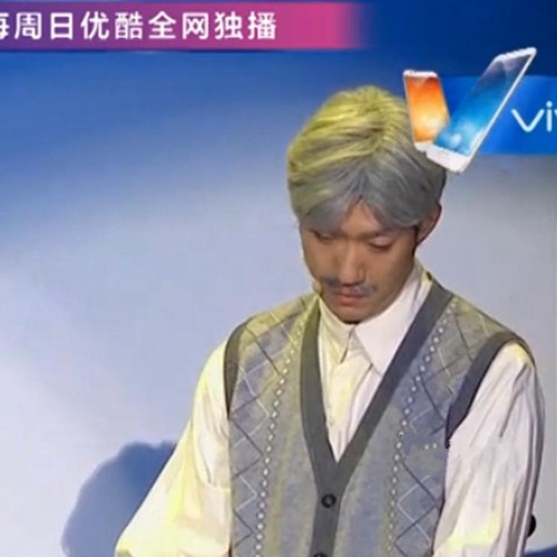 Anime cosplay senior male and female stage performance grandpa grandma short grey curly straight hair wholesale wig headpiece