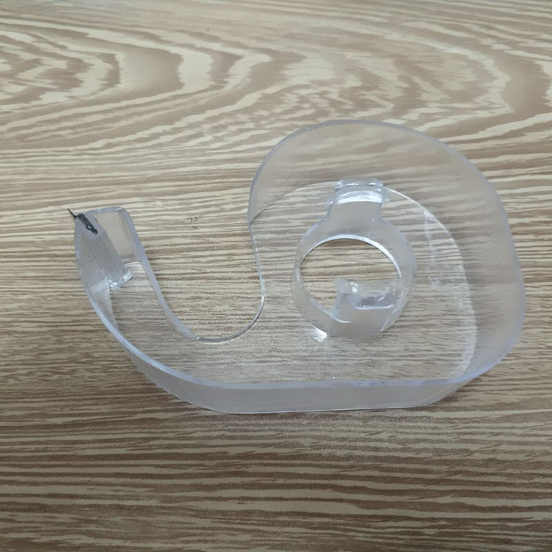 塑料胶带座文具小胶带切割机 蜗牛壳单层 透明白色1.8cm宽以下详情26