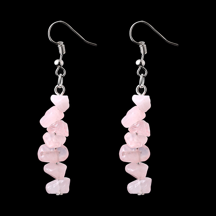 1 Pair Retro Color Block Alloy Natural Stone Plating Women's Drop Earrings display picture 15