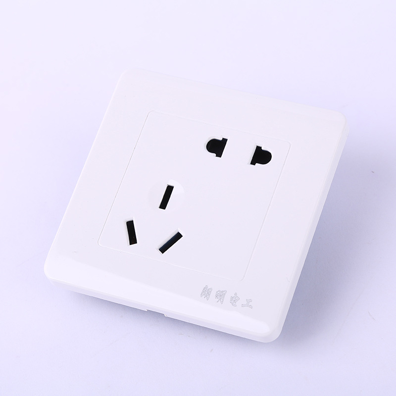 86型暗装16A错位五孔插座斜位 空调插座 10A通用墙壁插座厂家批发|ms