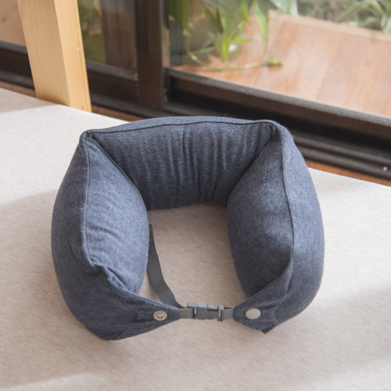 Almofada de viagem em látex formato em u apoio de pescoço_voghion.com