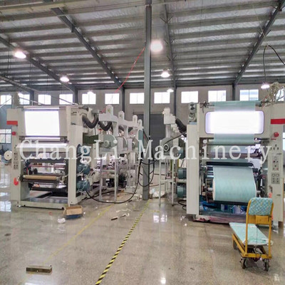 廠家直銷AZJ-Y41200C型四色PE尿不濕透氣膜凹版印刷機