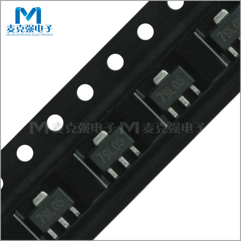 国产贴片三端稳压管79L05 SOT-89稳压电路CJ79L05三极管 三端稳压