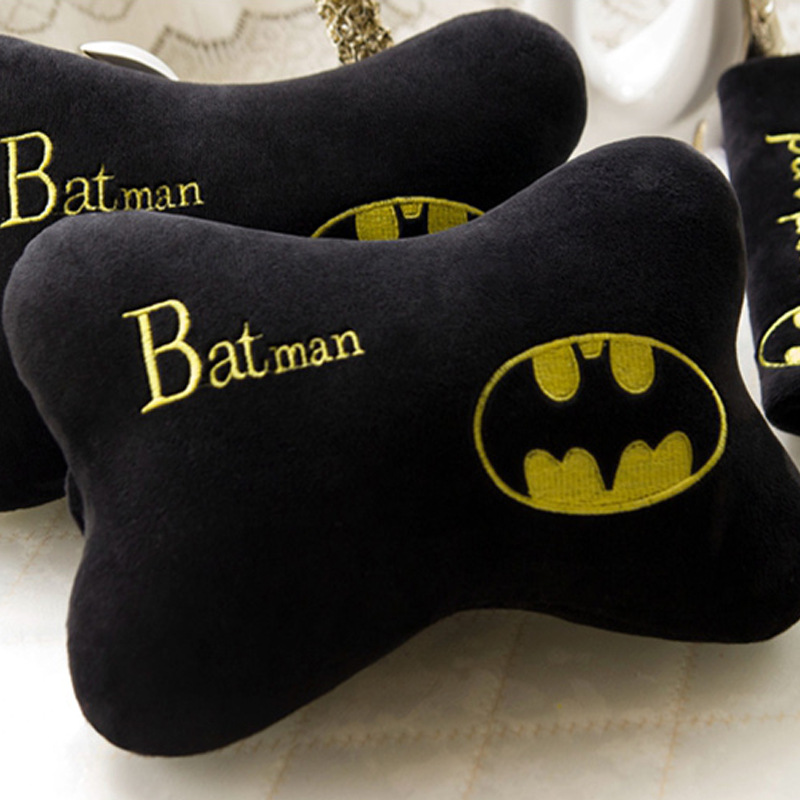 卡通汽車骨頭枕車內頸靠枕保健枕熊本熊車用護頸枕安全帶套子批發