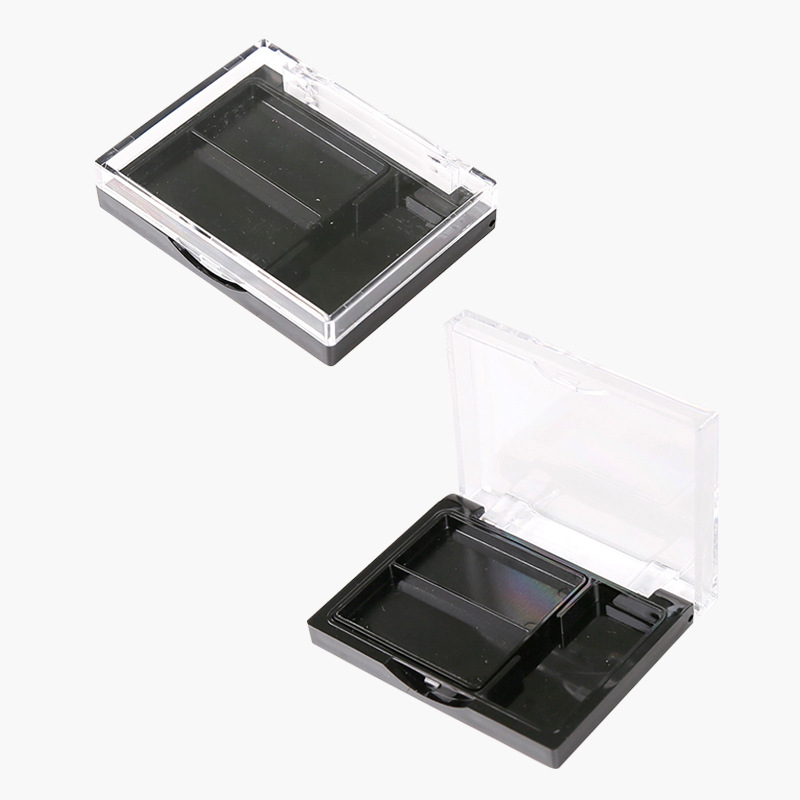 专业定制高档环保化妆品包装盒眼影盒 精致时尚透明塑料眼影盒