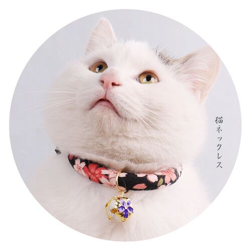 Cat and Wind Collar Pet Cat Dog Small Dog Japanese Style Wind Bell Collar Collar Pet Accessories
