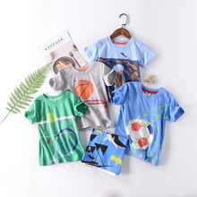 廠家夏季新款BAILIWEINI短袖T恤印花體育運動中大童T恤一件代發