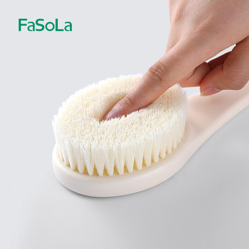 Japanese FaSoLa bath brush long handle back rub bath artifact brush mud soft hair bath brush adult bath towel