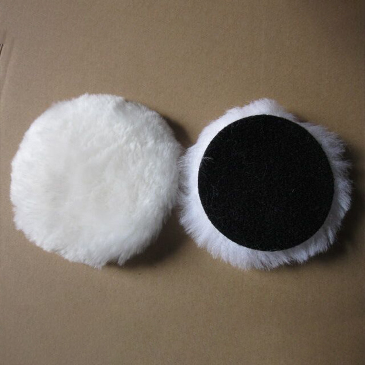3-7 pulgadas de lana autoadhesiva disco de pulido bola de lana disco de pulido coche de lana de belleza Placa de esponja rueda