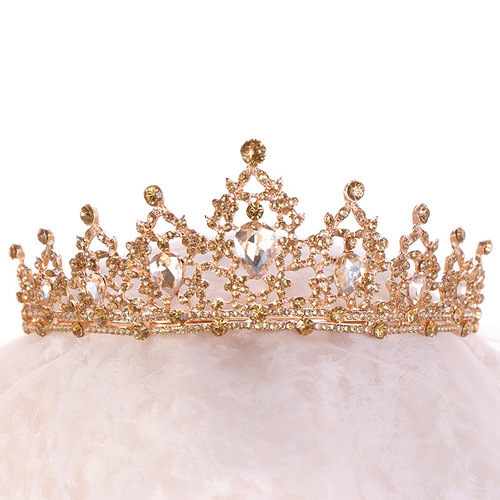 Hairpin hair clip hair accessories for women Crown crown lady hair ornament birthday Crown Crystal Crown wedding headdress