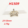 K -gold diamond Crown series mobile phone beauty sticker nail hairpin flower plate drilling DIY jewelry accessories