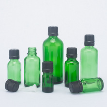 5ml-100ml绿色清油瓶防盗盖 化妆品包装精华素按摩油分装玻璃瓶子