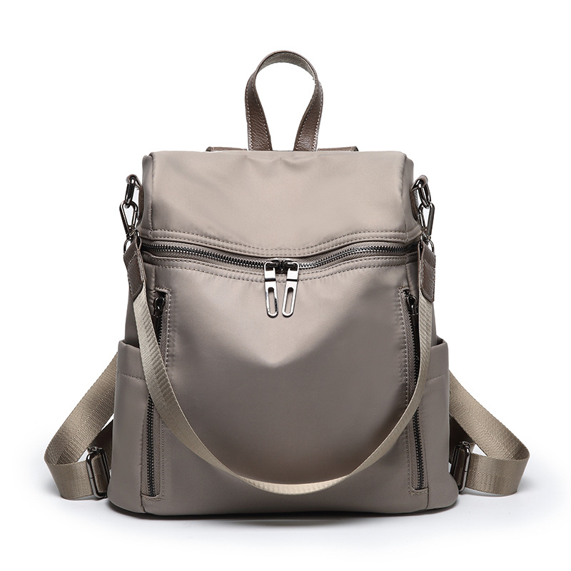 2018新款雙肩包女士時尚潮流牛津布背包韓版尼龍防水旅遊媽咪包包