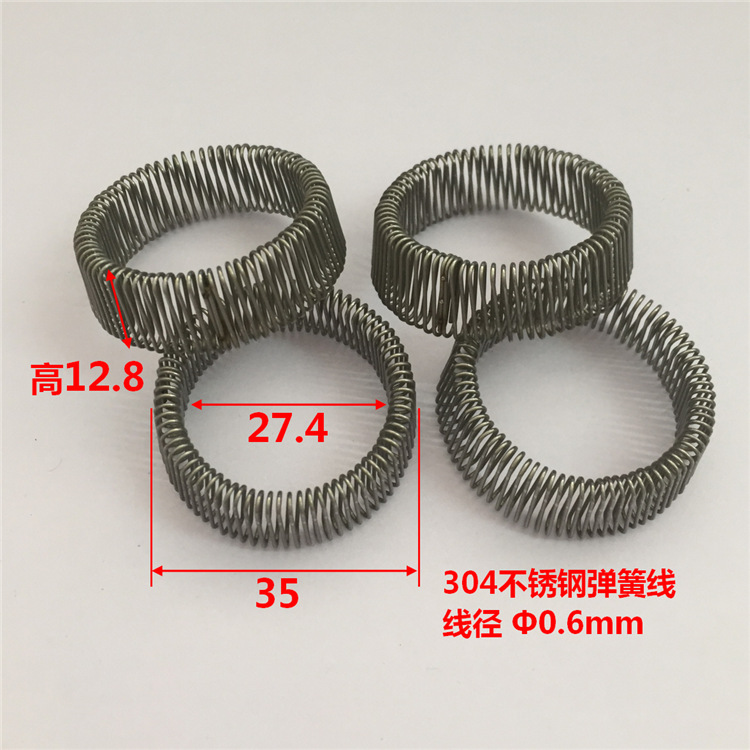 厂家直销304不锈钢弹簧圈0.6*35弹簧电器弹簧可做各种异形弹簧-阿里巴巴