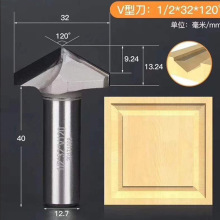 工厂现货金刚石圆角刀线条锣刀 橱柜衣柜雕刻刀 PCD木工刀具批发