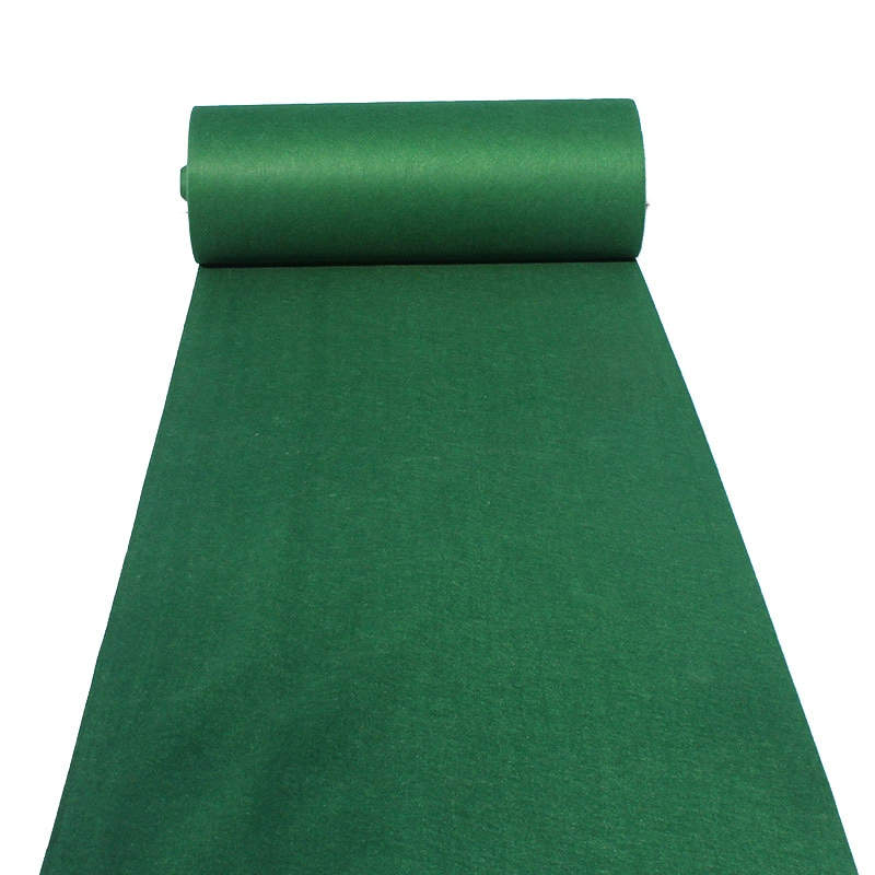 Green disposable carpet non-woven cloth, increased thickness