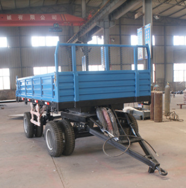 双轴四轮拖车 液压后翻农用车斗 拖拉机悬挂自卸拖车