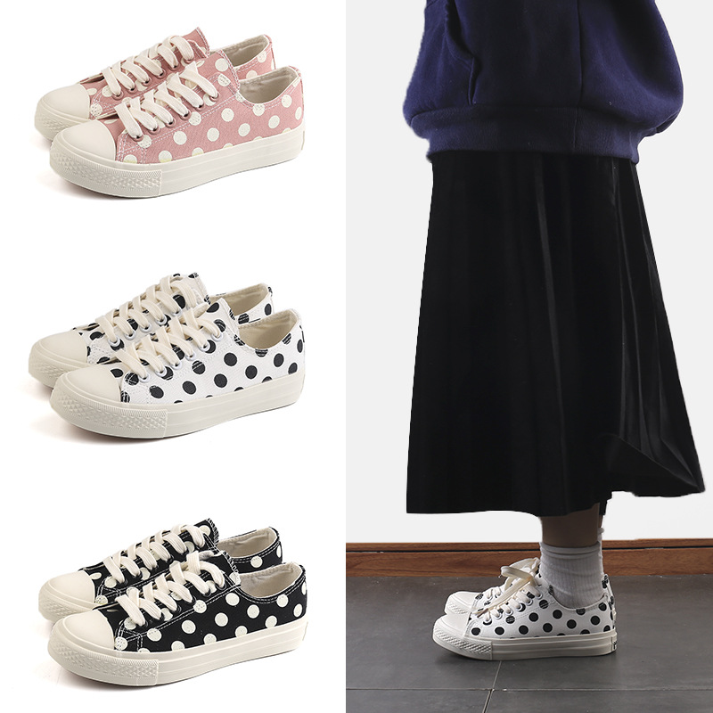 2019春季新款低帮防滑小白鞋女原宿ulzzang街拍学生帆布鞋女代发|ms