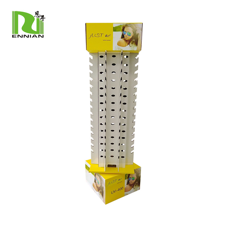 厂家直销眼镜纸展架定制款太阳眼镜纸货架360度可旋转眼镜展示架