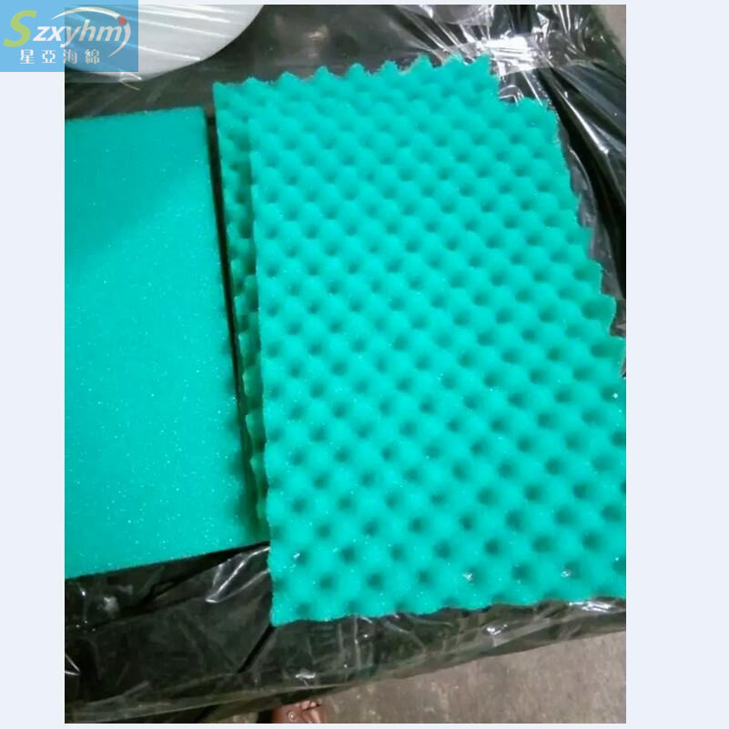 植绒黄色绒布海绵 波峰海绵隔音材料防撞金字塔实力厂家