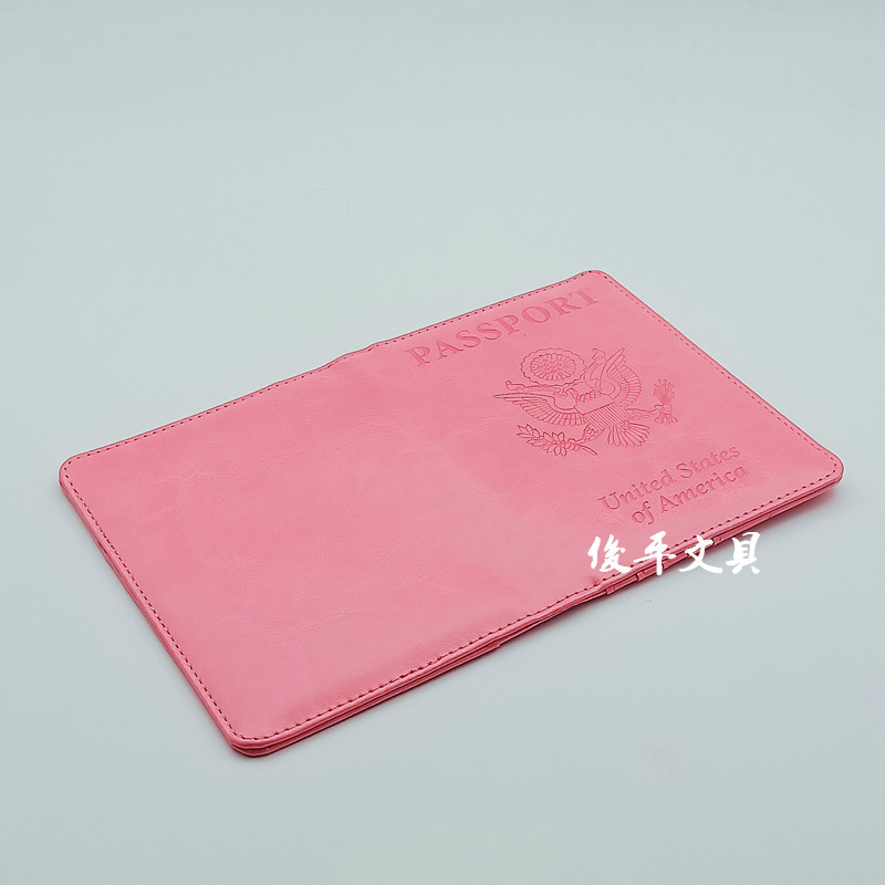 RFID passport cover PU travel passport card holder multifunctional and practical foldable document holder passport