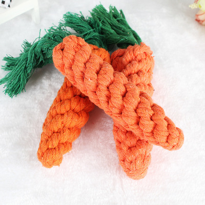 宠物狗用品厂家 宠物玩具棉绳胡萝卜磨牙洁齿狗狗玩具球 热销推荐|ms