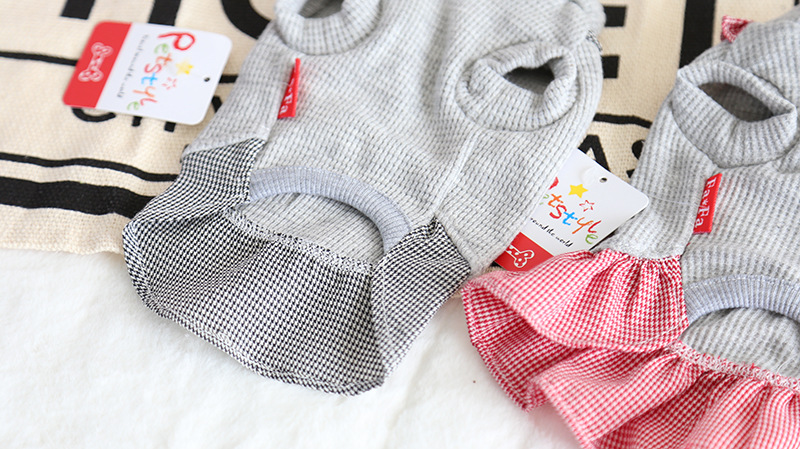 华夫格子学生装